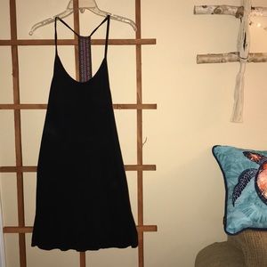 Black Summer Dress with Tribal Racer Back